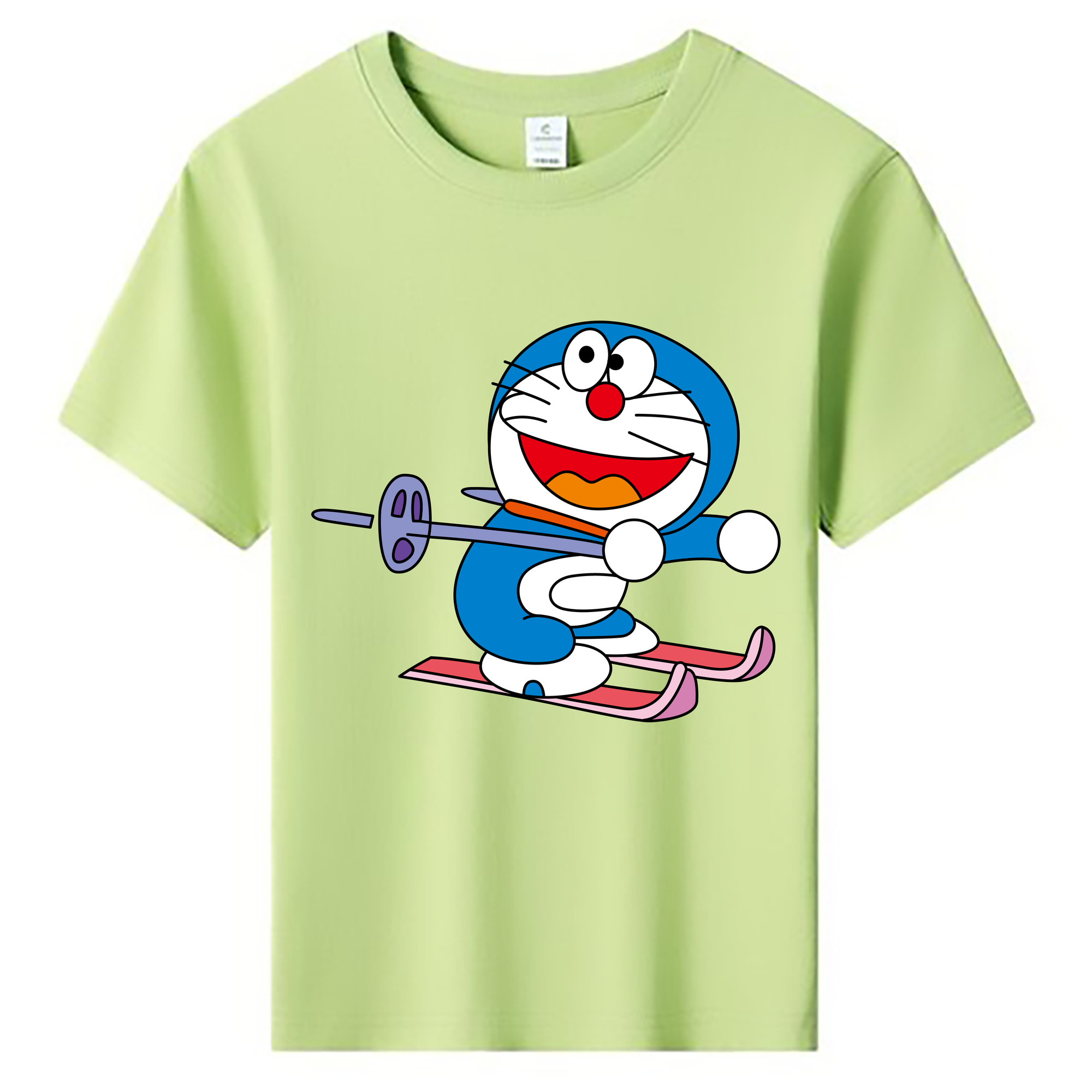 （画像用） ドラえもん Doraemon 綿100％キッズTシャツ（フロントプリント）